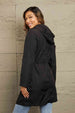  Drawstring Hooded  Jacket Trendsi