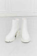 MMShoes What It Takes Lug Sole Chelsea Boots in White Trendsi