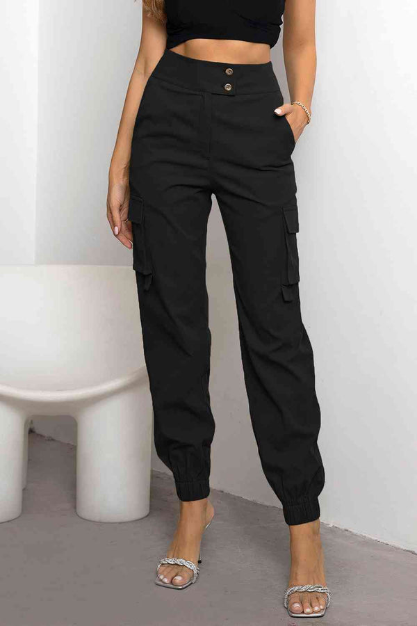 High Waist Cargo Pants Bazaarbey