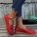 Weave Wedge Heeled Loafers Trendsi