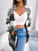 Striped Rib-Knit   Cardigan Trendsi