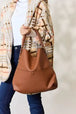  Vegan Leather Handbag with Pouch Trendsi