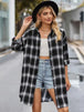 Plaid Button Up Collared Neck Shirt Bazaarbey