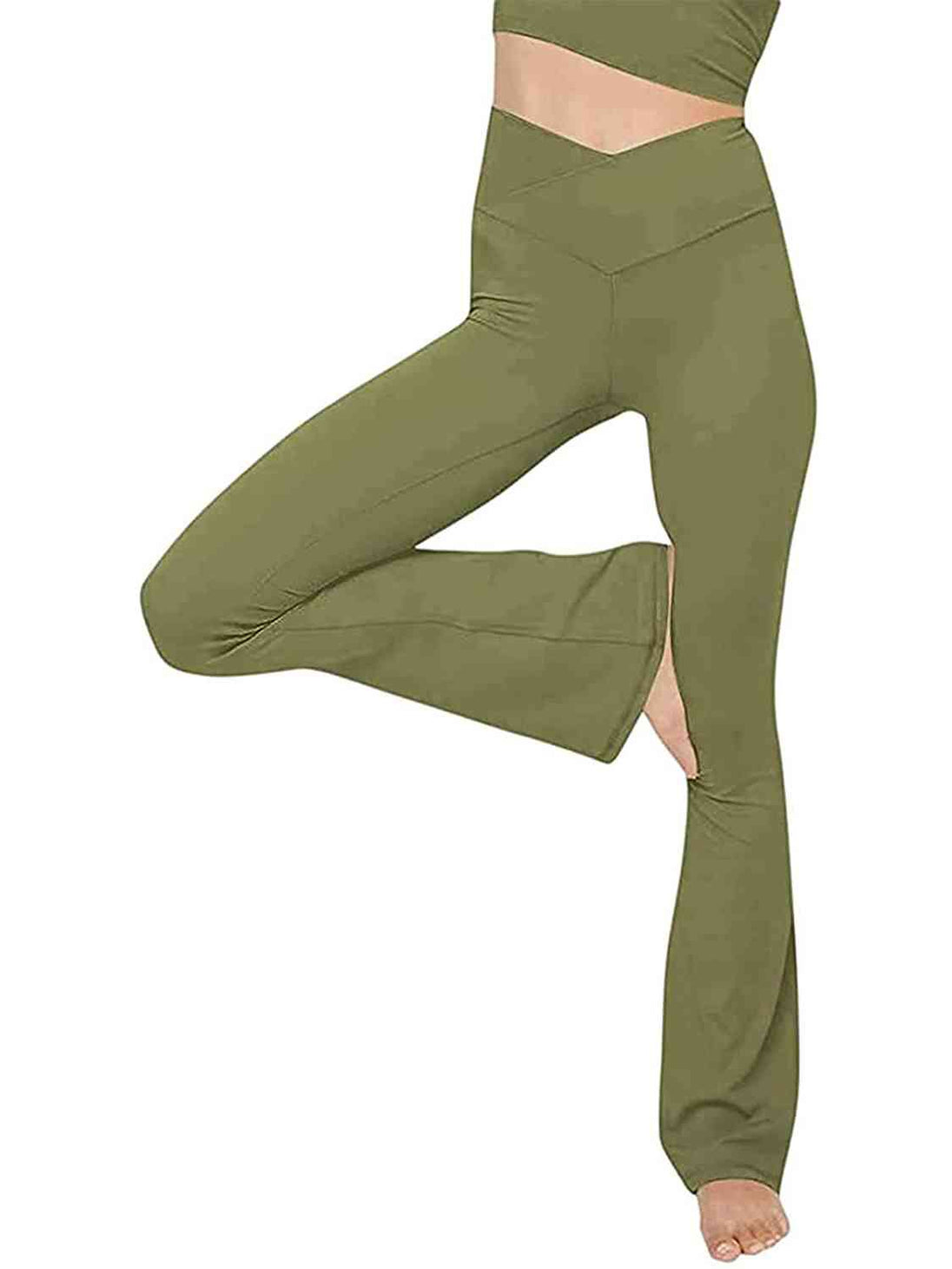 V-Waist Bootcut Long Pants Bazaarbey