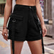 High Waist Denim Cargo Shorts Bazaarbey