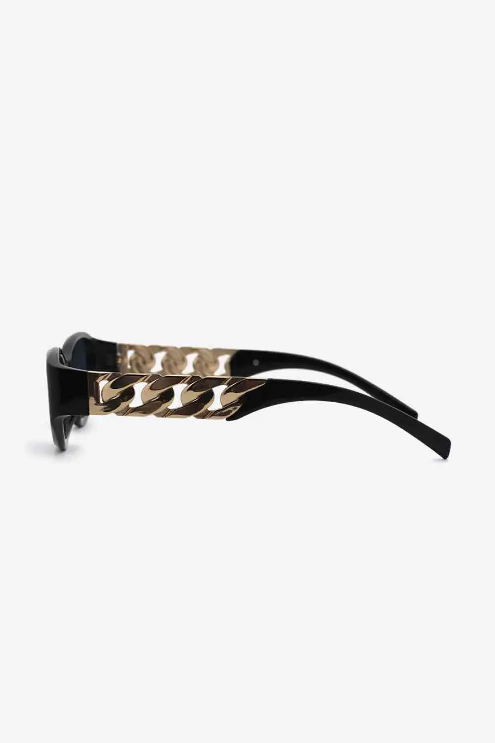 Chain Detail Temple Cat Eye Sunglasses Trendsi