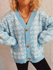  Botton Front  Cardigan with Pockets Trendsi