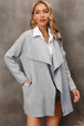 Waterfall Collar  Cardigan with Side Pockets Trendsi