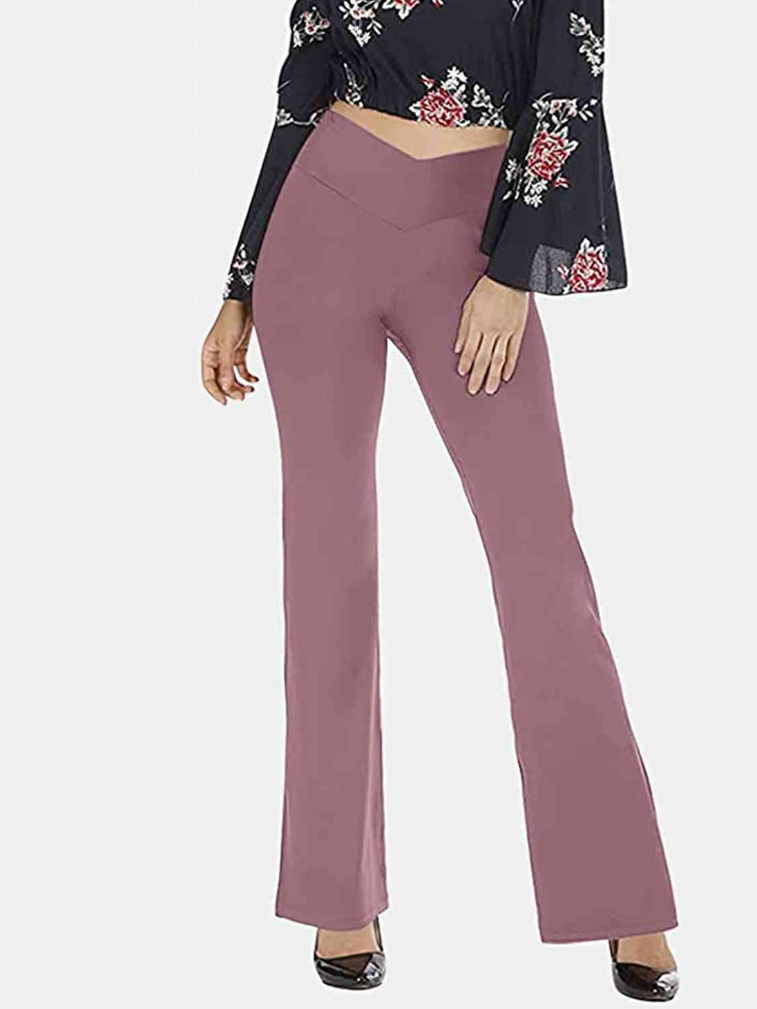 V-Waist Bootcut Long Pants Bazaarbey