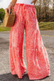 Floral Tiered Wide Leg Pants Bazaarbey