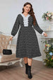 Plus Size Lace Detail V-Neck Dress -BazaarBey - www.shopbazaarbey.com