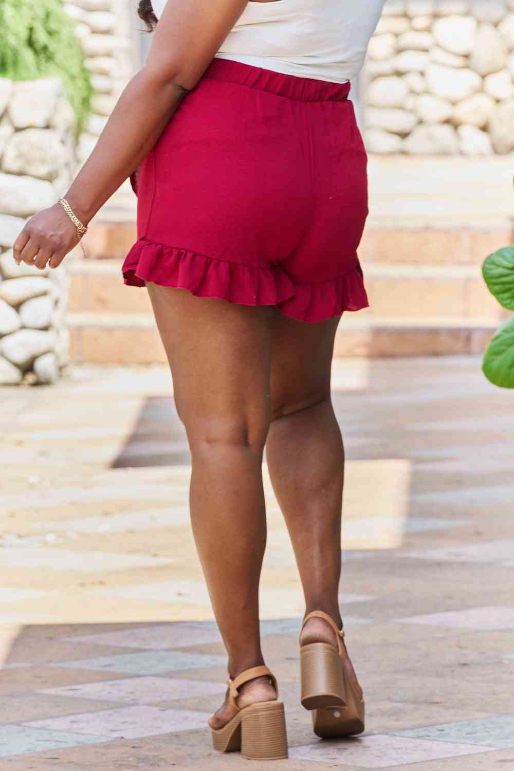  Remember Me Plus Size Ruffled Hem Skort Trendsi