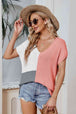  V-Neck Knit Top Trendsi