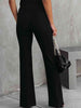 Front Slit Flare Leg Pants Bazaarbey