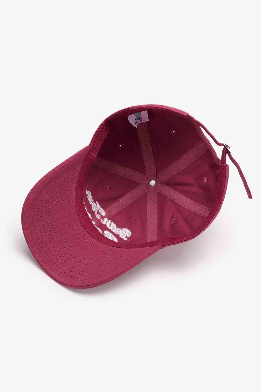 Embroidered Graphic Adjustable Baseball Cap Trendsi