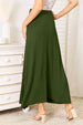  Full Size Soft Rayon Drawstring Waist Maxi Skirt Rayon Trendsi