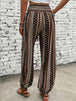 Printed High Waist Pants Bazaarbey