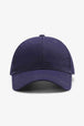 Plain Adjustable Cotton Baseball Cap Trendsi