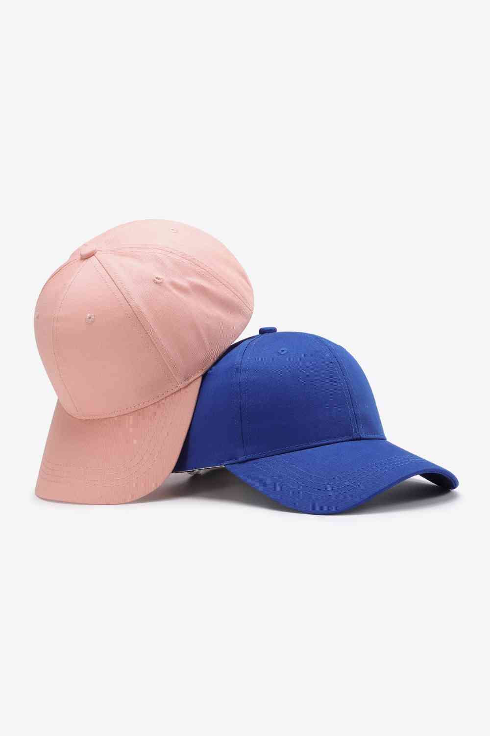 Plain Adjustable Cotton Baseball Cap Trendsi