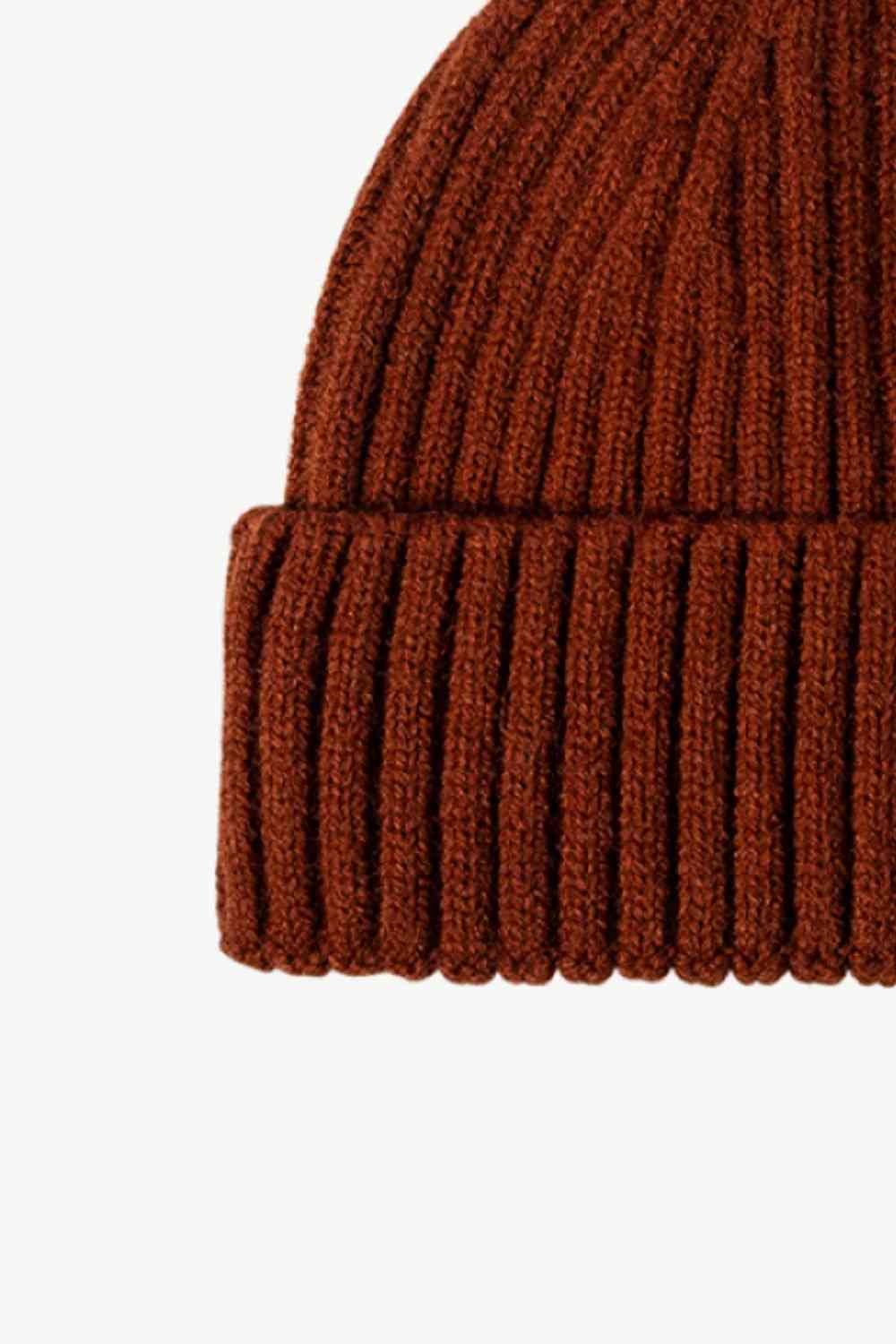 Rib-Knit Cuff Beanie Trendsi