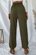Drawstring Ankle Cargo Pants Bazaarbey