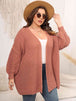   Dropped Shoulder Knit Cardigan Trendsi