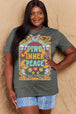  Full Size FIND INNER PEACE Graphic Cotton T-Shirt Bazaarbey