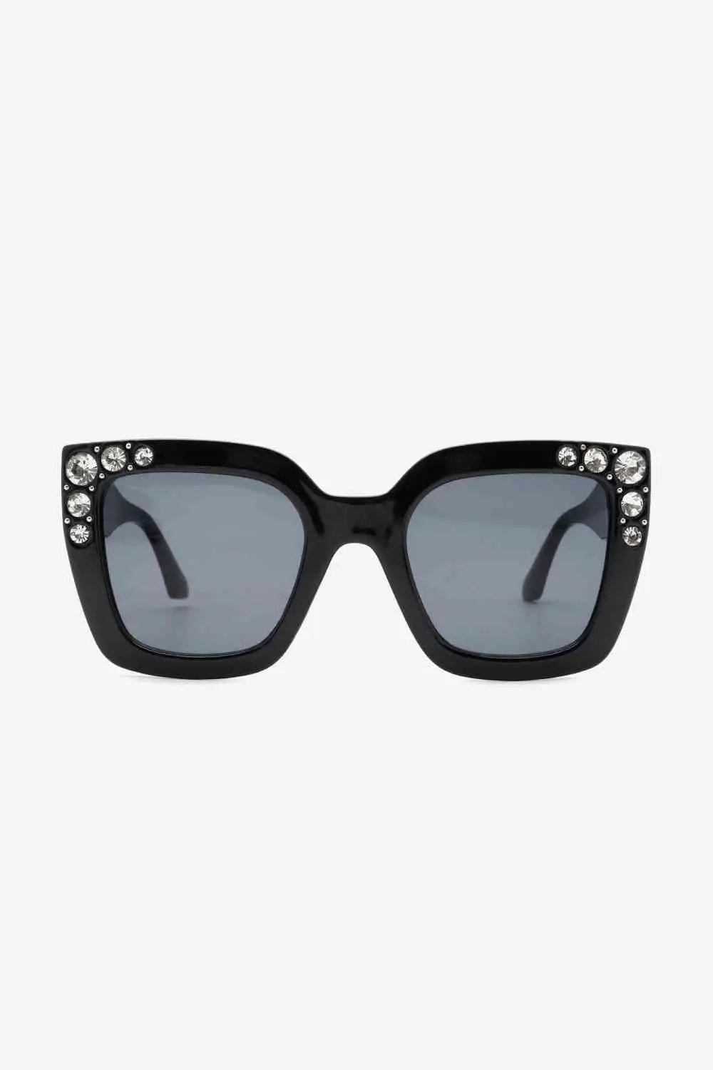 Inlaid Rhinestone ycarbonate Sunglasses Trendsi