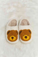 dy Teddy Bear Print Plush Slide Slippers Trendsi