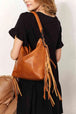  PU Leather Fringe Detail Shoulder Bag Bazaarbey