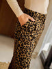 Leopard Wide Leg Pants Bazaarbey