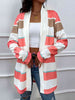 Striped   Cardigan Trendsi