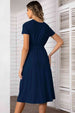 Belted Tee Dress With Pockets -BazaarBey - www.shopbazaarbey.com