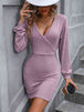 Tied Open Back Long Sleeve Dress -BazaarBey - www.shopbazaarbey.com