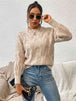 Round Neck Long Sleeve Sweater Bazaarbey