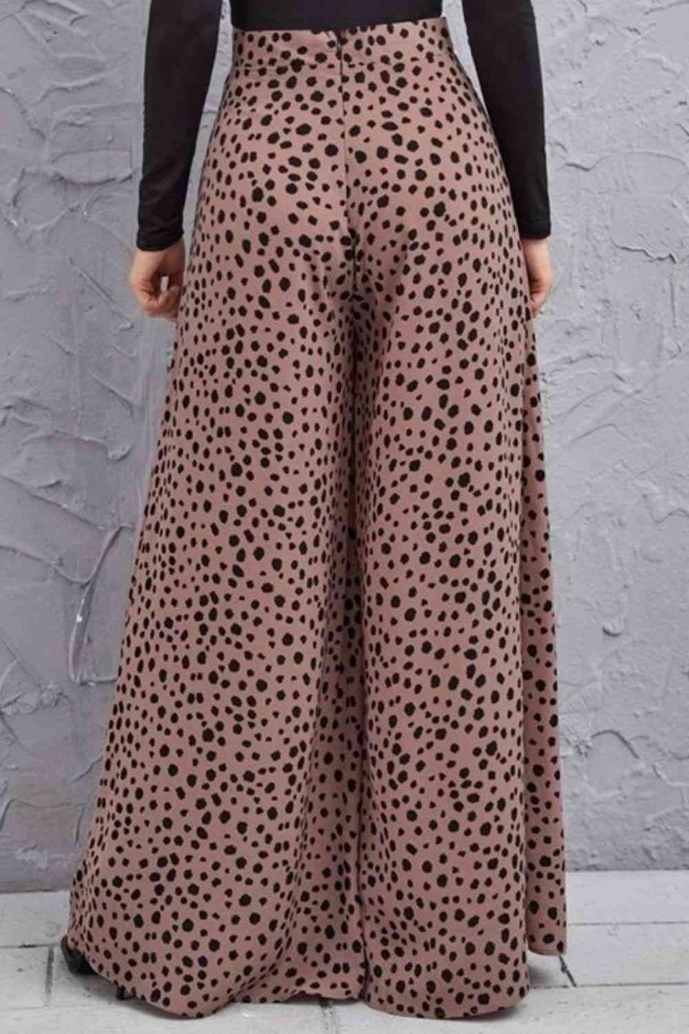 Animal Print High-Rise Culottes Bazaarbey