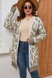  Printed Long Sleeve Cardigan Trendsi