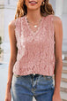 Lace V-Neck Tank Bazaarbey