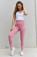  Fit For You Full Size High Waist Active Leggings in Light Rose Bazaarbey